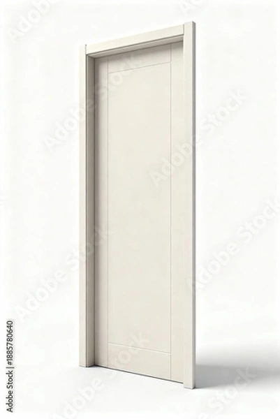 Obraz doors on a white background