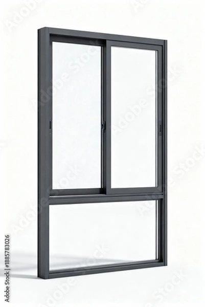 Obraz open window on white background