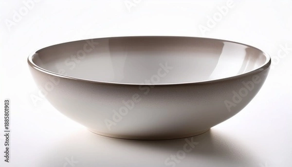 Obraz empty white ceramic bowl
