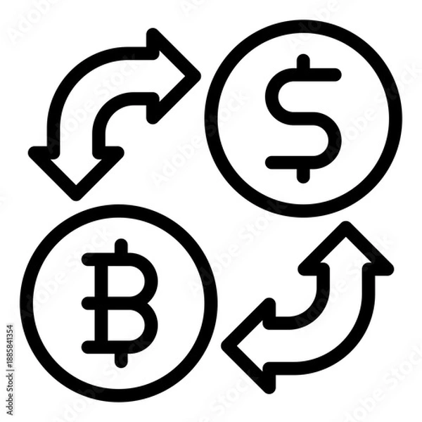 Obraz exchange icon vector