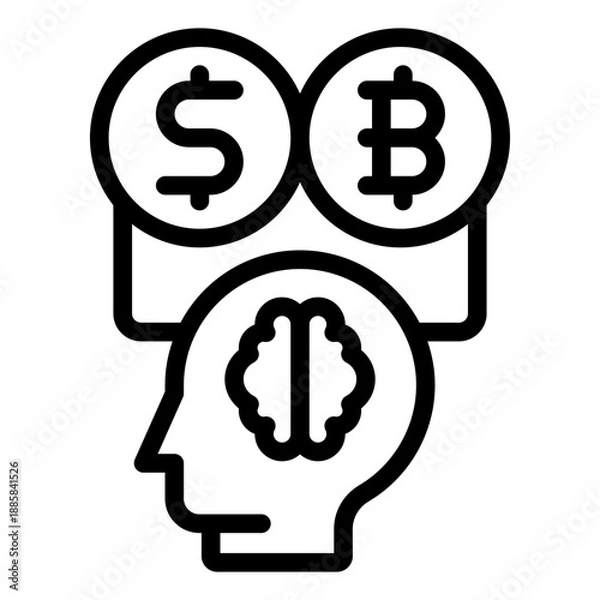 Obraz business thinking icon vector