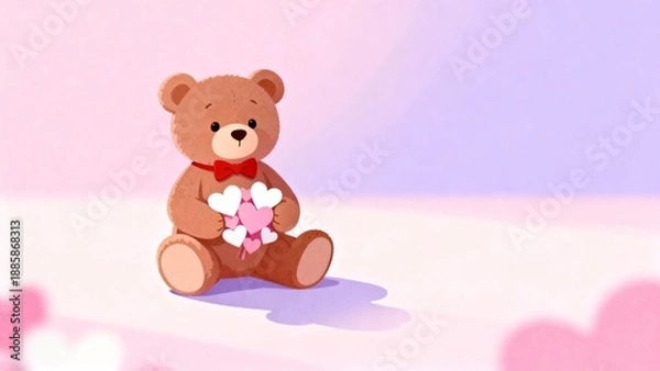 Obraz teddy bear with heart