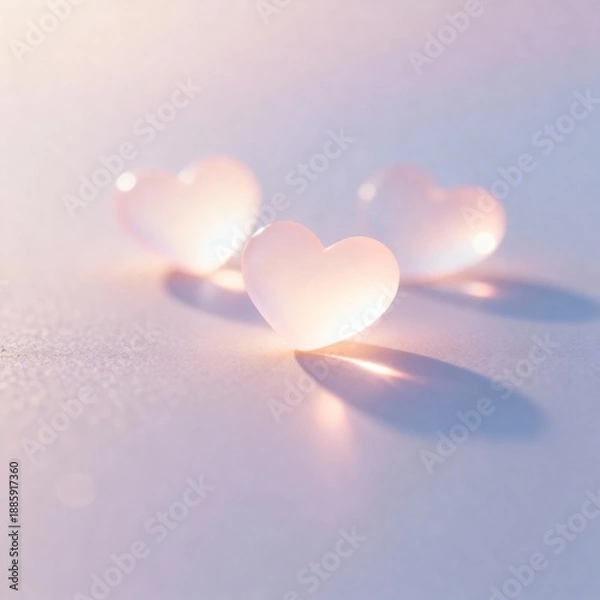 Obraz red heart on a blue background