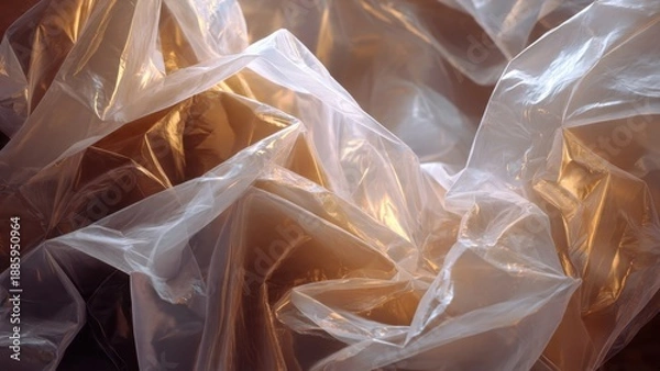 Obraz Wrinkled Plastic Sheet Texture