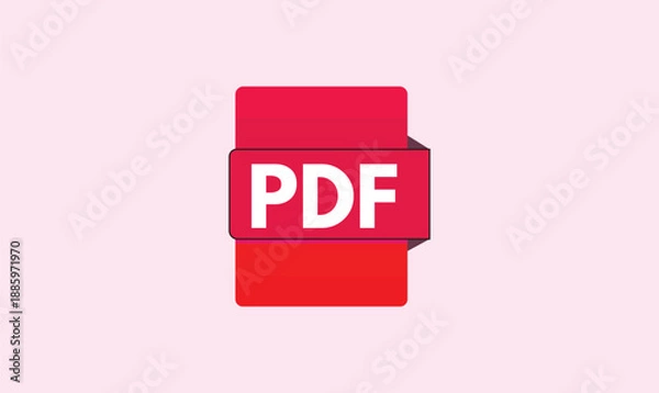 Obraz PDF file icon vector