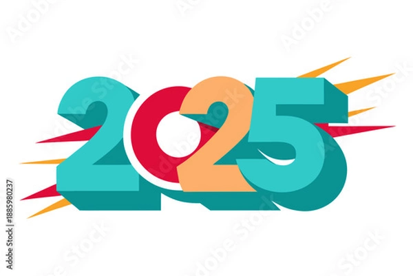 Obraz Dynamic Numbers Bursting Forward, Symbolizing Progress and Speed