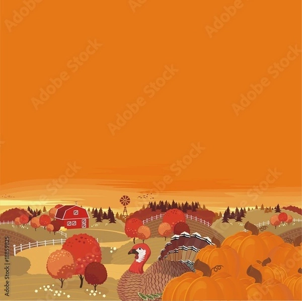 Obraz thanksgiving farm