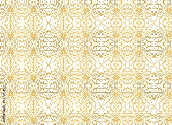 Obraz Seamless geometric arabian pattern style vector background