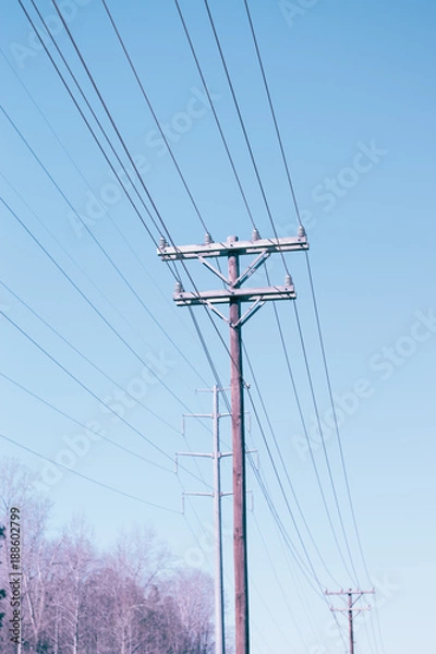 Fototapeta Power Lines