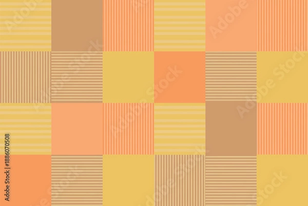 Fototapeta Vibrant Orange Yellow Geometric Pattern Background