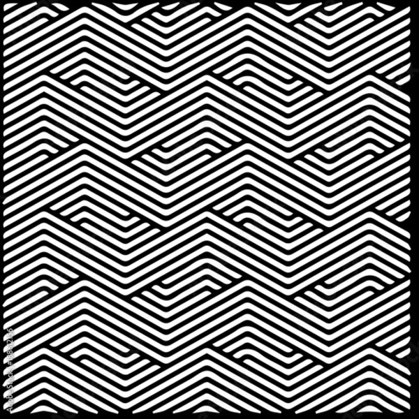 Obraz Abstract illustration line black