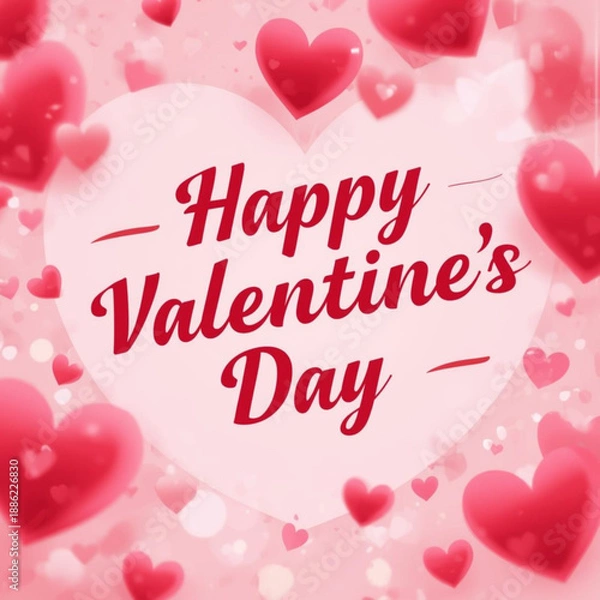 Obraz valentines day card