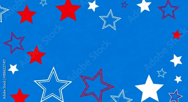 Obraz stars and stripes background