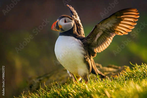 Obraz Puffin landing