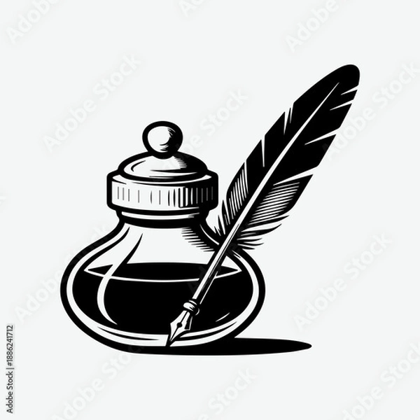 Obraz Black and white vector icon set 23.eps