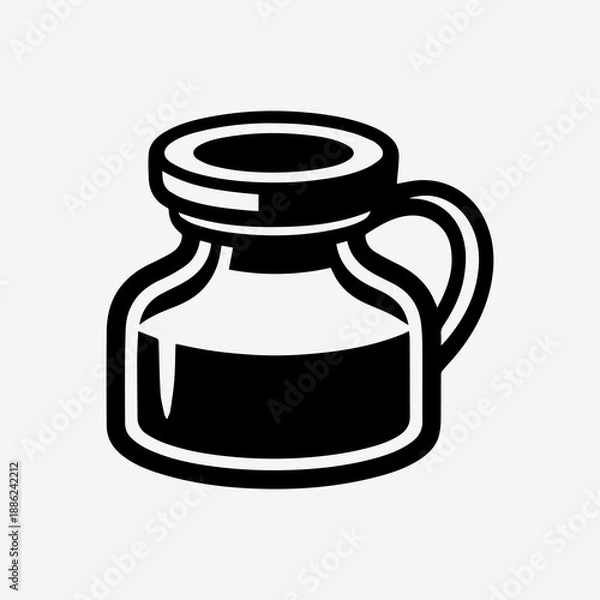 Obraz Black and white vector icon set 30.eps