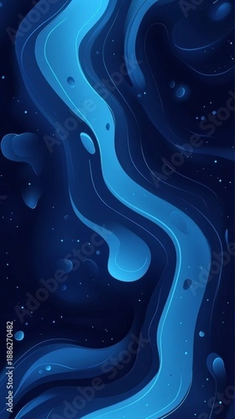 Obraz Abstract blue wavy pattern background elegant fluid motion for creative designs dynamic blue wavy pattern background fluid motion graphics elegant design.