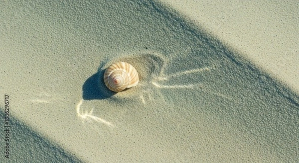 Fototapeta shell on the beach