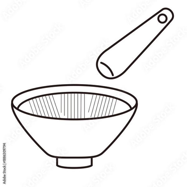 Obraz キッチン用品　すり鉢