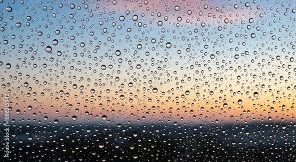 Fototapeta rain drops on window