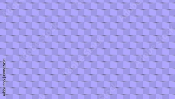 Fototapeta Abstract Blue Wall Block Pattern Background with Soft Shadow