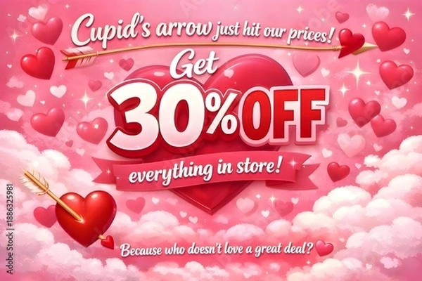 Obraz valentines day card