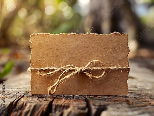 Obraz Handcrafted paper wrapped with twine