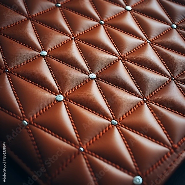 Obraz Brown leather diamond pattern