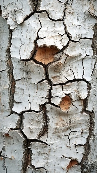 Obraz Cracked and peeling wall