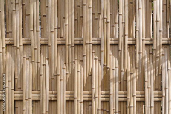 Obraz 竹塀（背景素材）