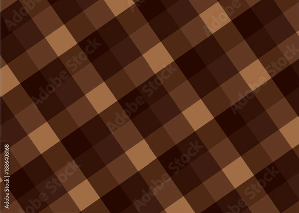 Obraz 茶色のチェック背景