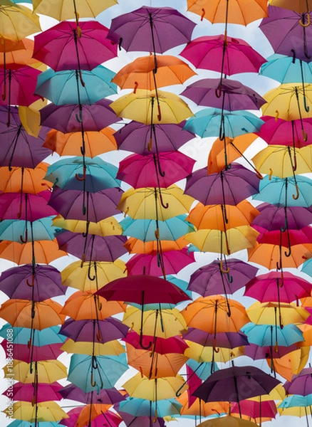 Obraz Colorful umbrellas