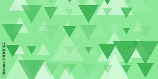 Obraz Abstract Green Triangle Background