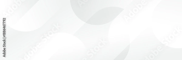 Obraz Abstract pattern white geometric banner design background.