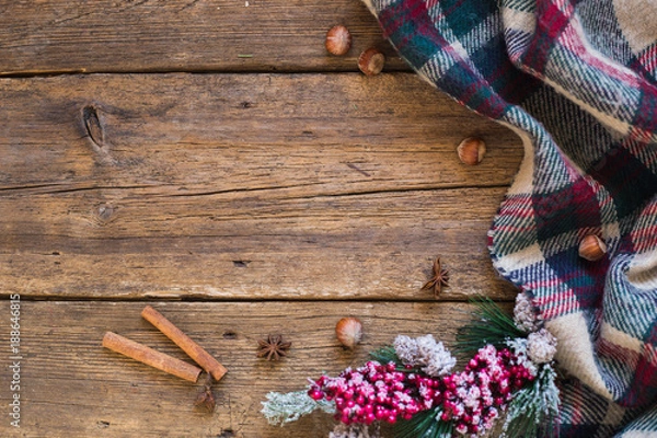 Fototapeta Warm blanket winter atmosphere