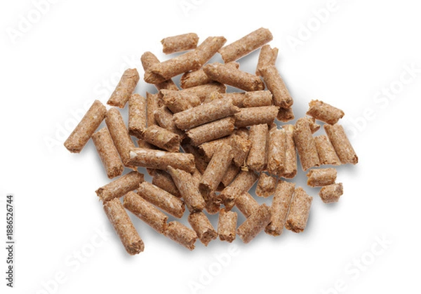 Obraz Granular compound feed isolated on transparent background