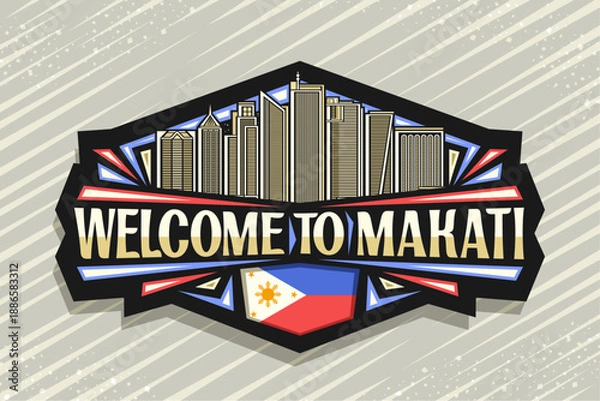 Fototapeta Vector logo for Makati