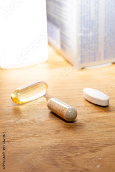 Obraz pills on the table