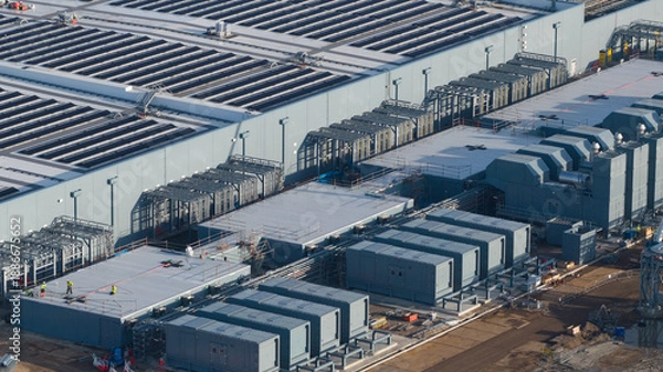 Obraz Large data center facility using solar power