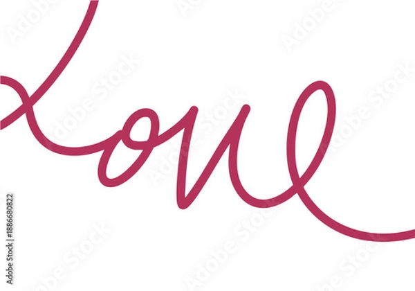 Obraz LOVEのレタリングアート