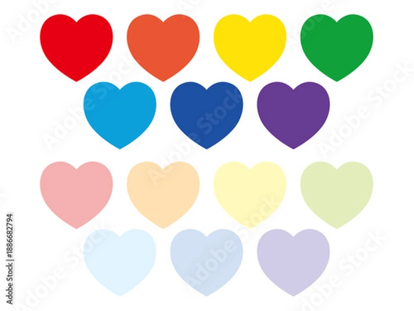 Fototapeta ハート・レインボー