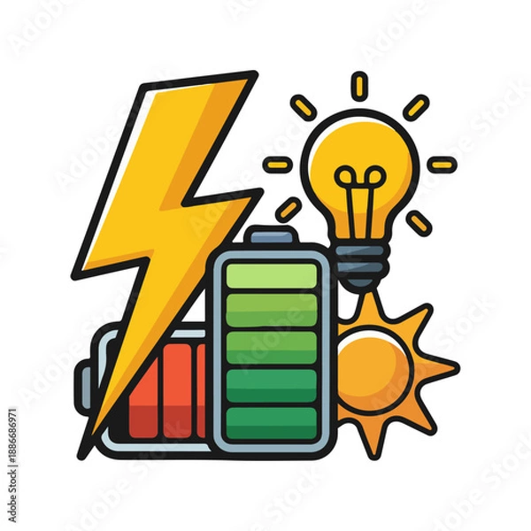 Obraz Illuminating renewable energy sources