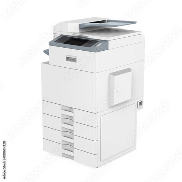 Fototapeta Office Multifunction Printer Isolated