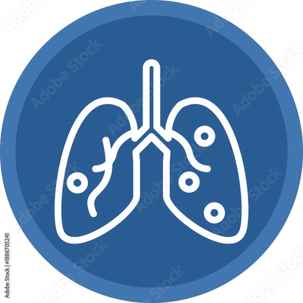 Obraz Damage Lungs Icon