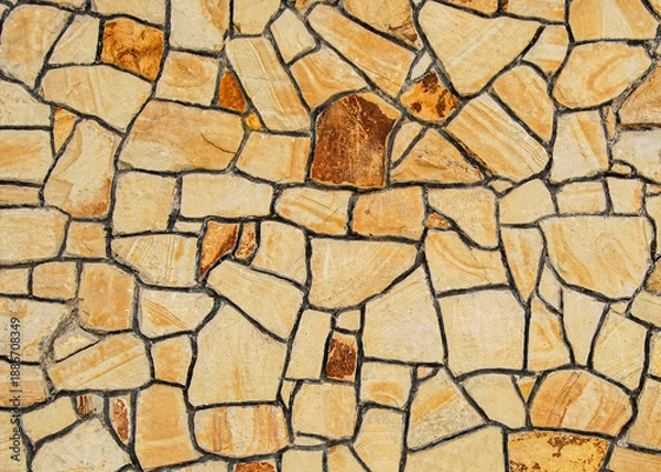 Fototapeta Rubble wall texture as background