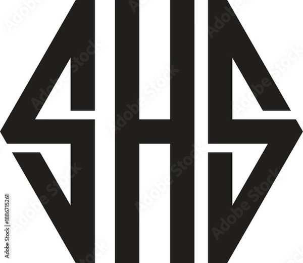 Obraz shs logo design