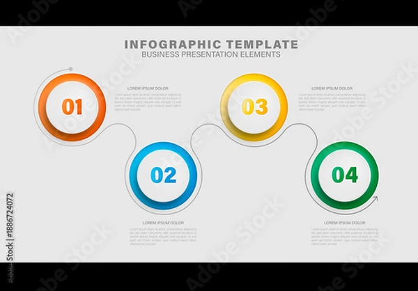 Obraz Business Circular Infographic Template