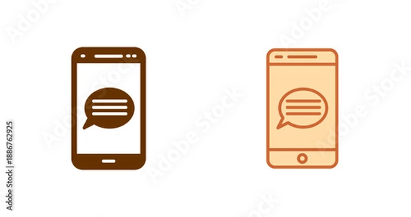 Obraz Chat Icon Design