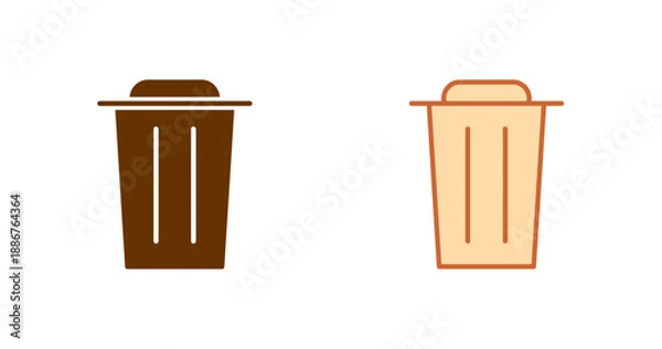 Obraz Trash Can Icon Design