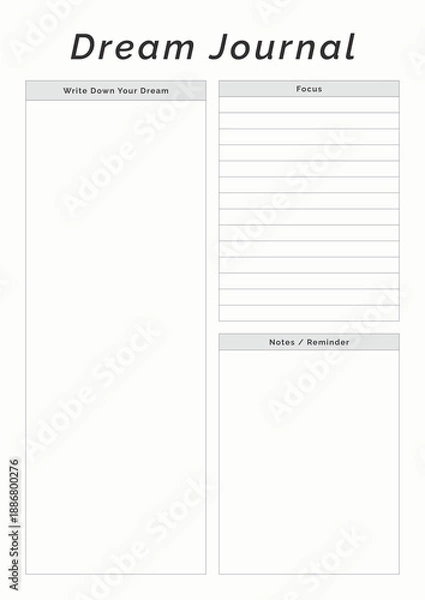 Obraz Dream Journal